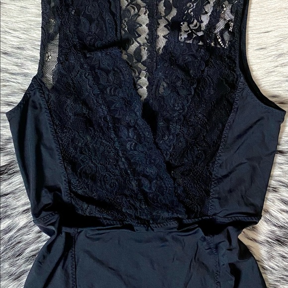 BY MALENE BIRGER “RAWAL” LACE BODYSUIT, SZ SMALL BLACK - Picture 5 of 9